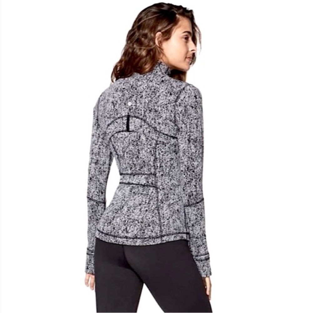 Rare Lululemon Define Jacket Black and White Starlight - Size 6 - Picture 10 of 16